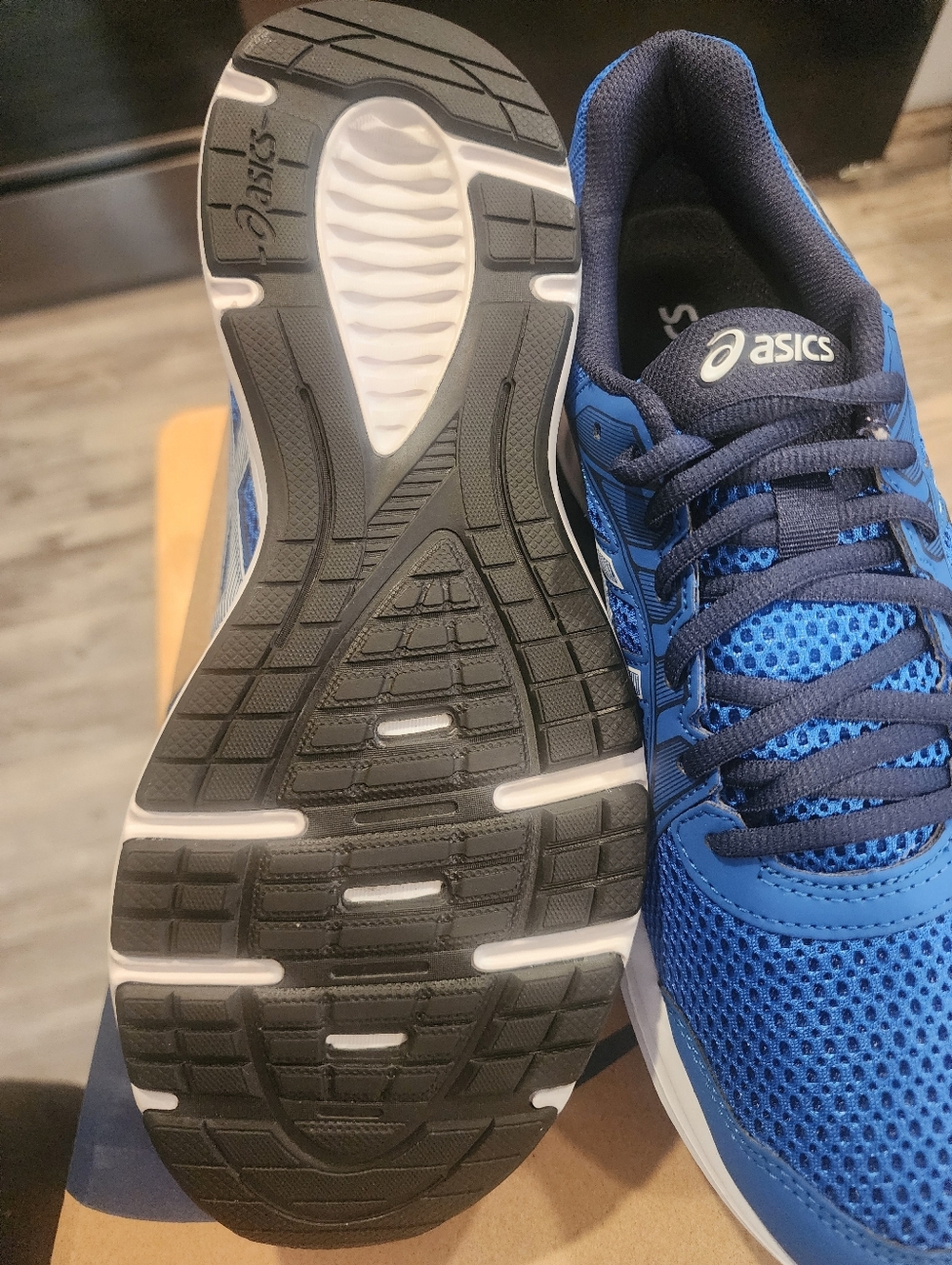ASICS Jolt 2 Men's Tuna Blue and Navy Athletic Running Shoes - Picture 7 of 8